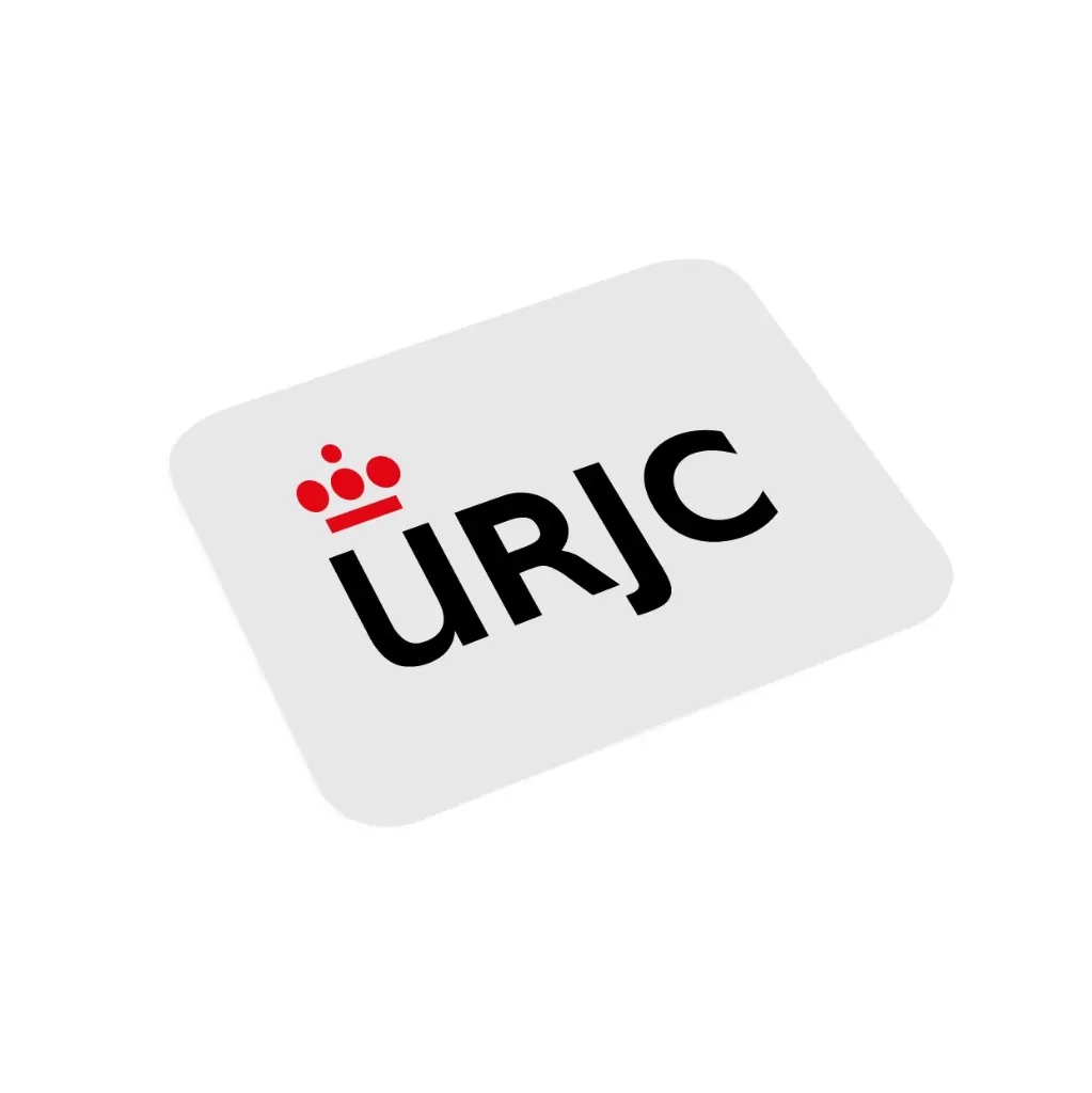 [URJC4387BL] White Mouse Pad