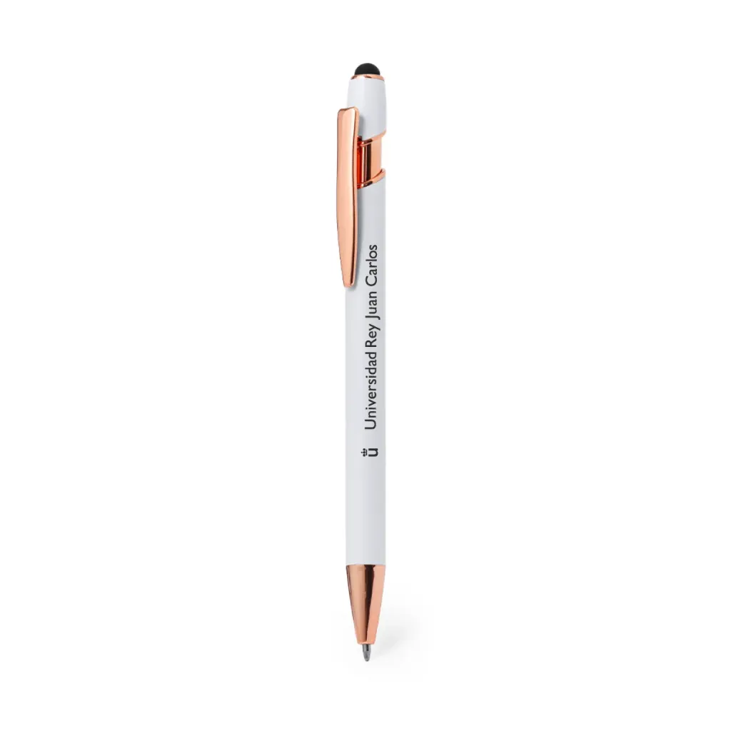 [URJC20658BL] White Pen with Stylus