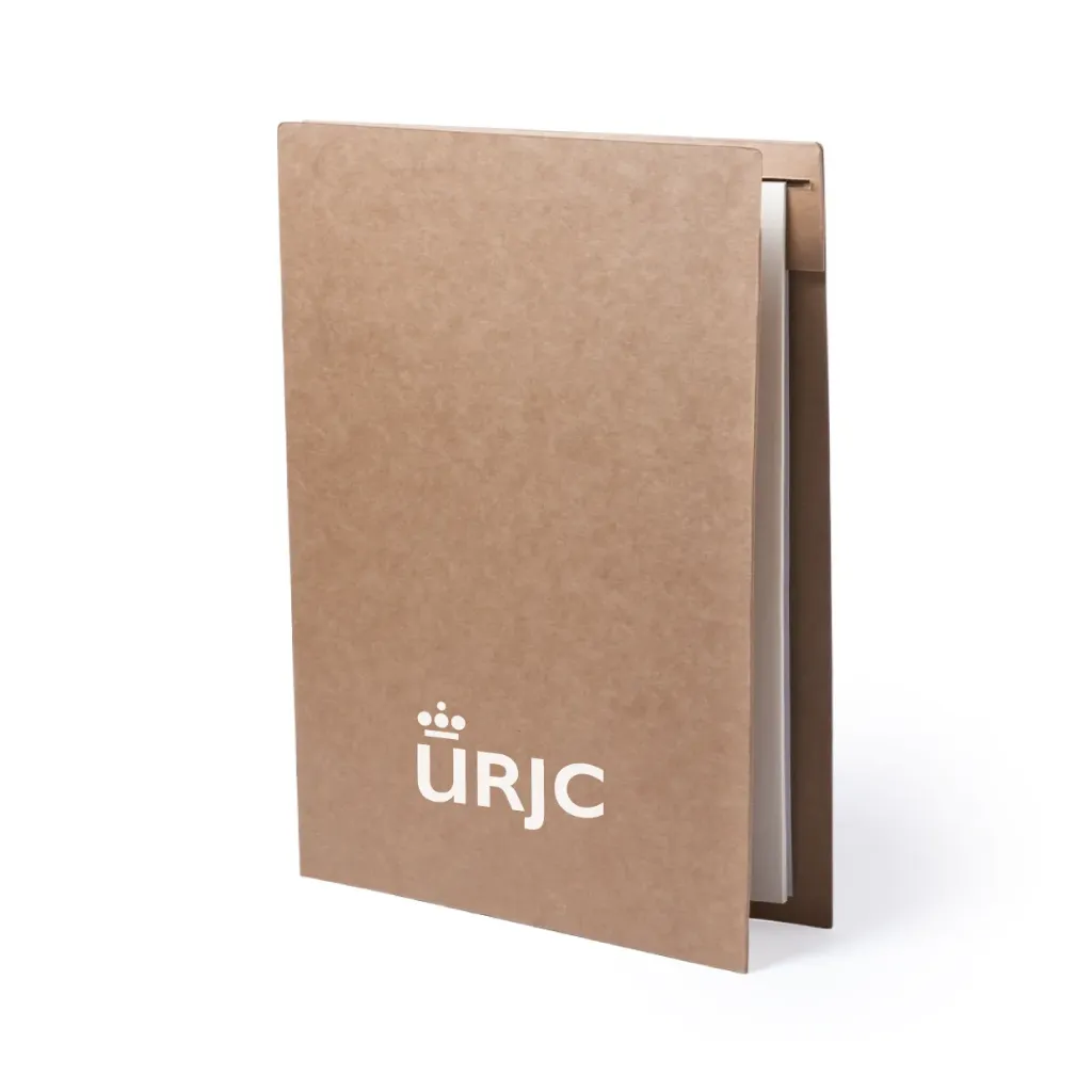 [URJC5628UN] Carpeta Carton Reciclado y Block Notas A4