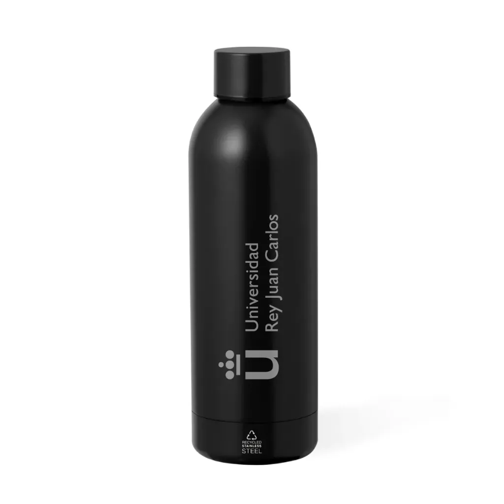 [URJC20715NE] Botella Aluminio Reciclado 550 ml. Negra