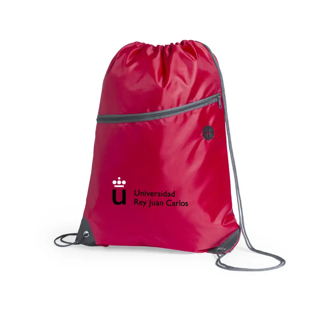 [URJC4780RO] Red Polyester Drawstring Backpack