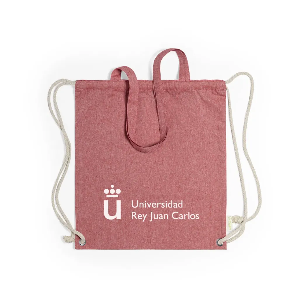 [URJC6833RO] Red Drawstring Backpack with Handles