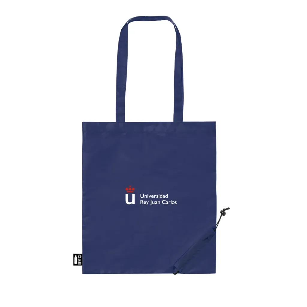 [URJC1825AZ] Bolsa Plegable Azul