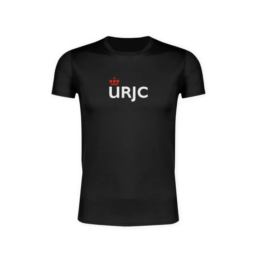 [URJC6554NES] Camiseta Básica Negra (S)