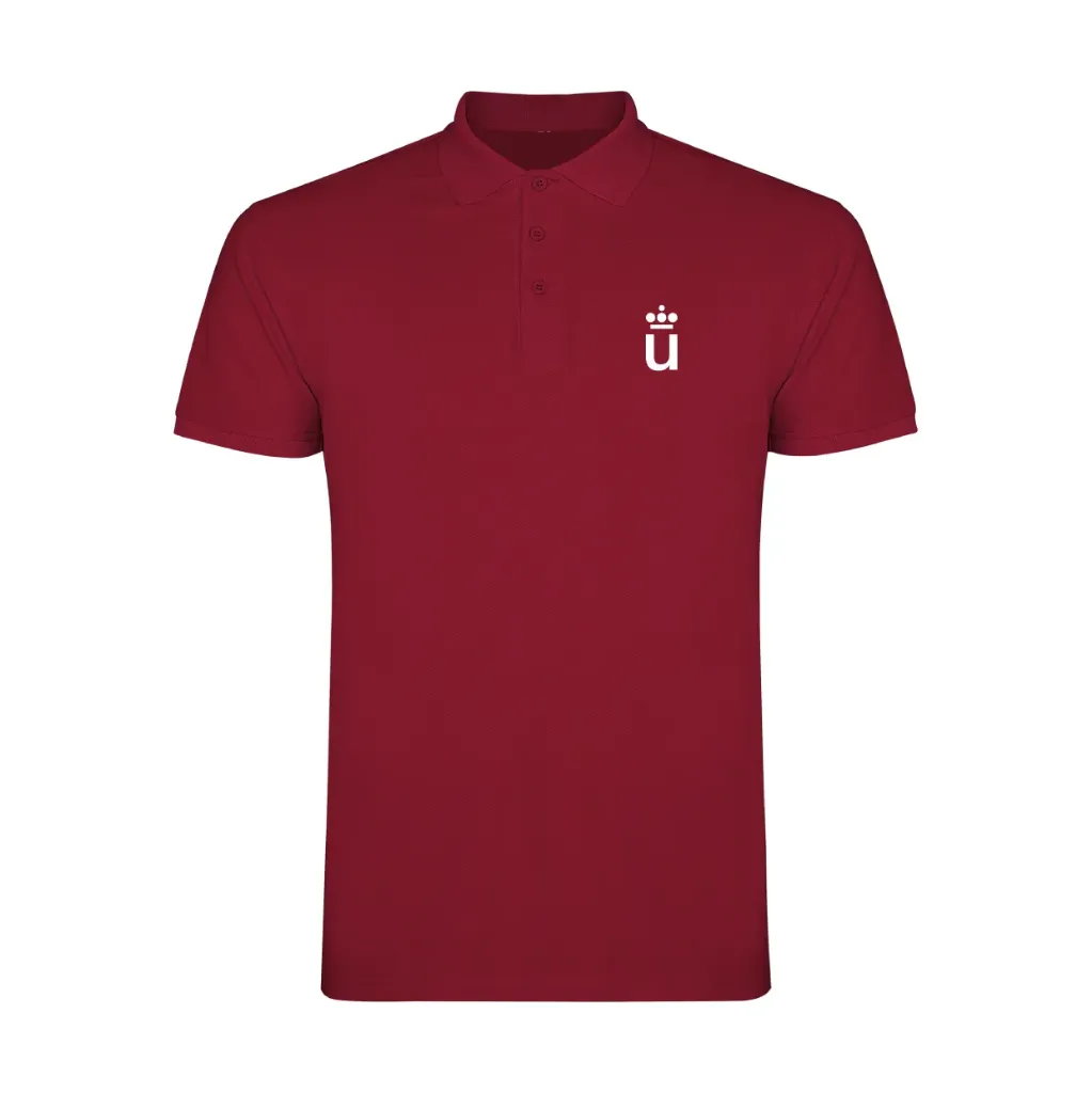 [URJC6638GRNS] Polo Manga Corta Granate (S)