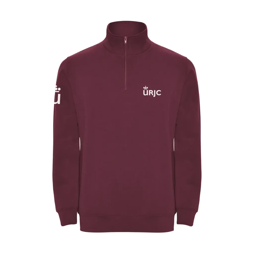 Burgundy Half-Zip Hoodie (S)