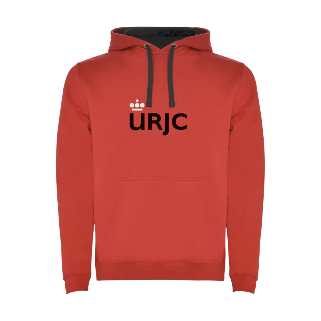 [URJC1067ROS] Sudadera Bicolor Roja (S)