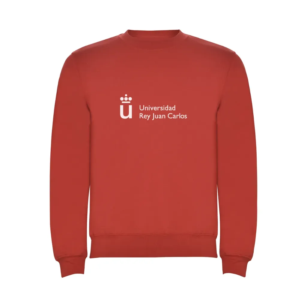 [URJC1070ROS] Sudadera sin Capucha Roja (S)
